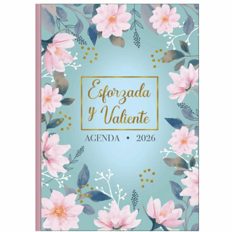 Agenda encuadernada Esforzada y Valiente Inspiración 2026