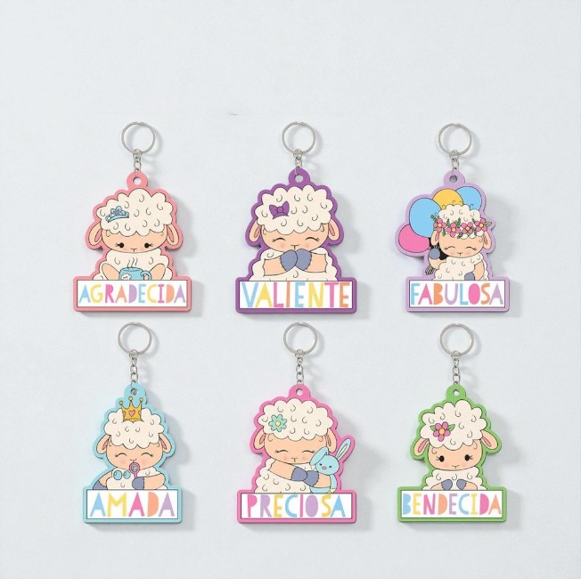 Llavero de caucho Algodoncitas